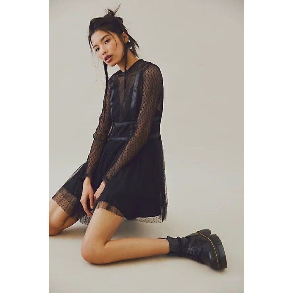NWT FREE PEOPLE X BRENDA KNIGHT NIGEL PRESTON SZ L SWEET CORSET MINI DRESS - Picture 2 of 2